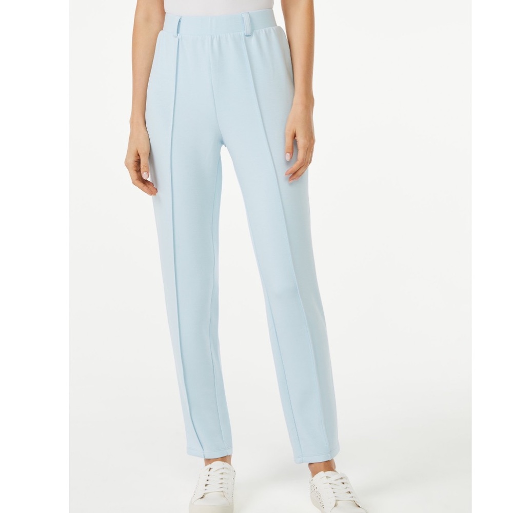 Scoop Pintuck Tie Front Track Pants